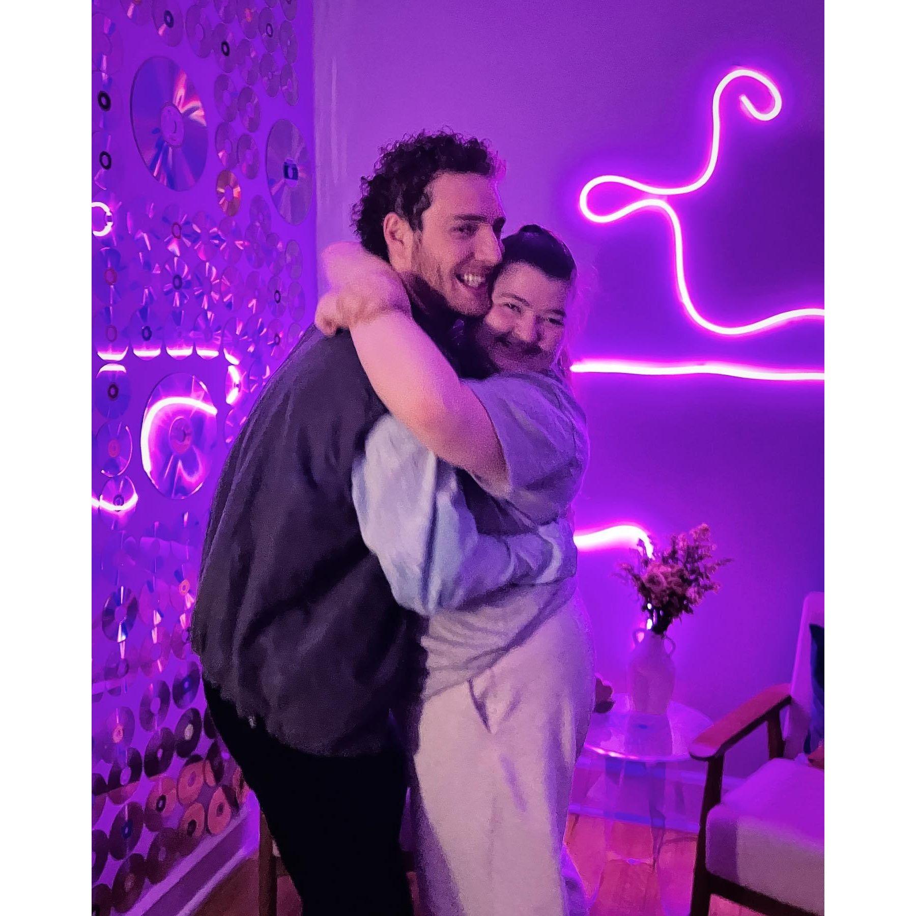 Gabby and Desmond in their Chicago apartment