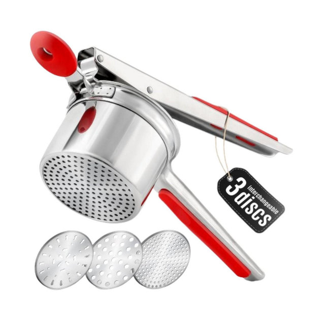 Potato Ricer with 3 Interchangeable Discs