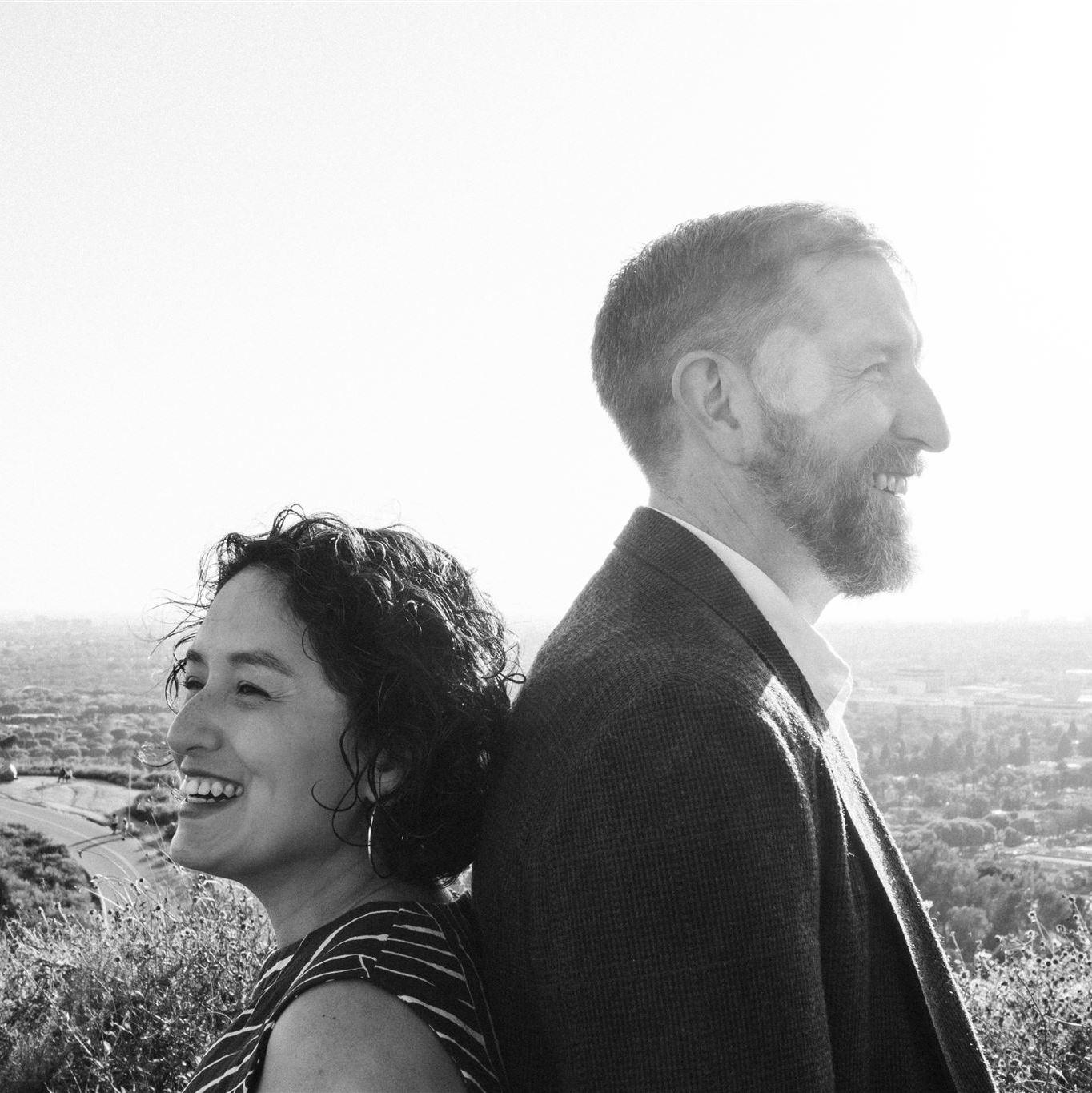 Arty engagement photo