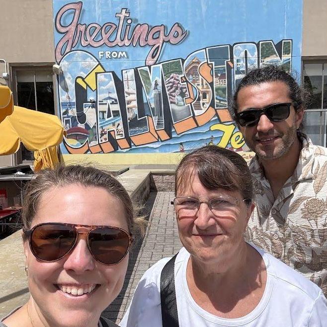 Galveston beach trip with Mom