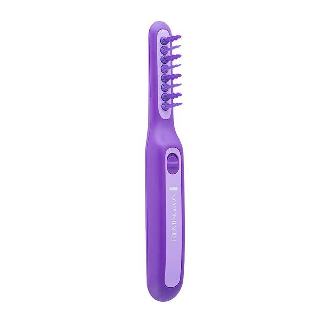 Remington DT7432 Wet or Dry Tame The Mane Electric Detangling Brush with Brush Cover, Adults & Kids, (Batteries Included), Purple