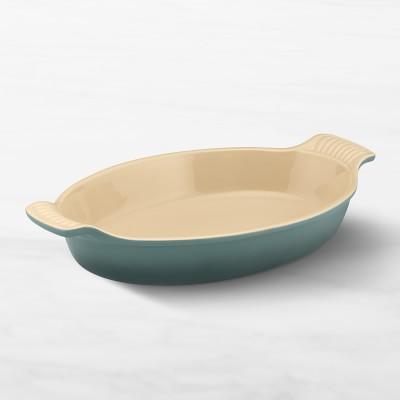 Le Creuset Heritage Stoneware Oval Gratin, 11", Ocean