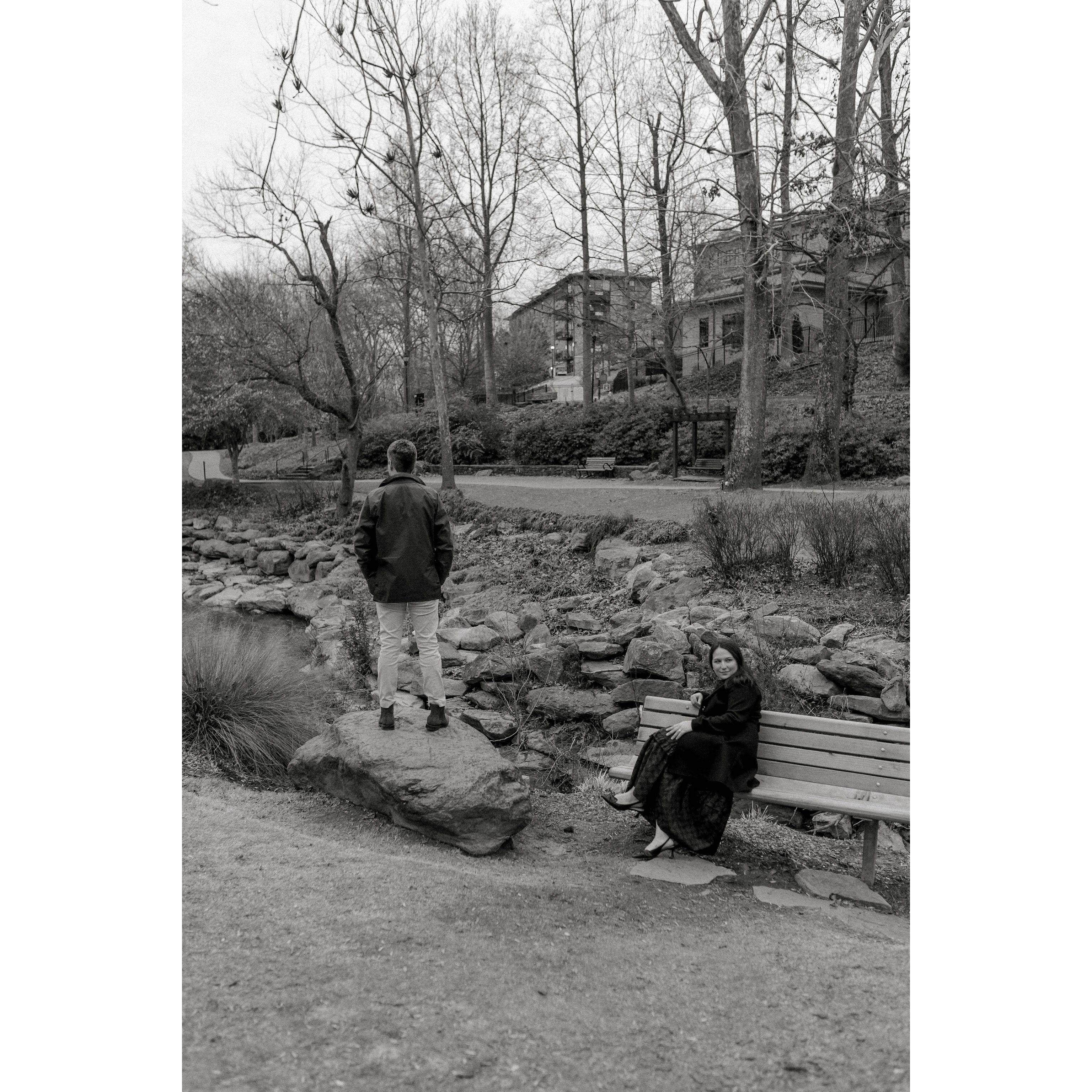 "You can't see my face" - Adler's explanation to Cameron about why they couldn't use this photo anywhere. Greenville, SC