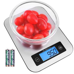 Digital Kitchen Scale Food Scales, TOBOX Postage Scale Multifunction Stainless Steel Accuracy with LCD Display and Tare Function for Baking and Cooking (Sliver)