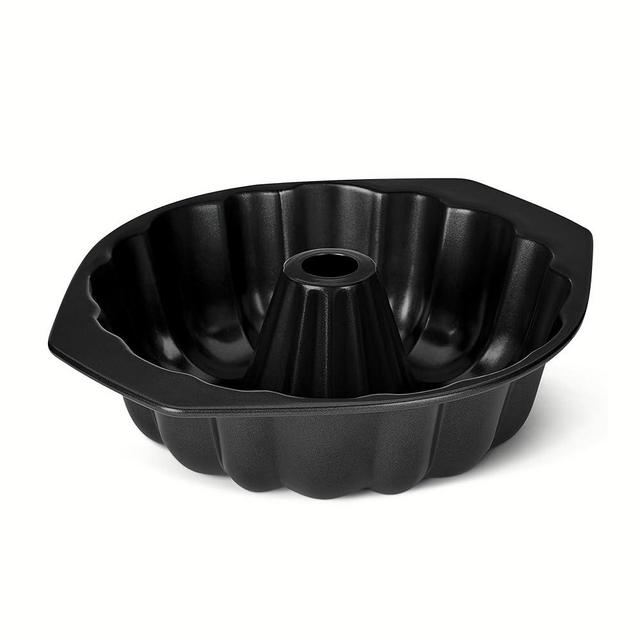 Amazon Basics Nonstick Bundt Pan, Dishwasher and Oven-Safe, 10 inch, Black