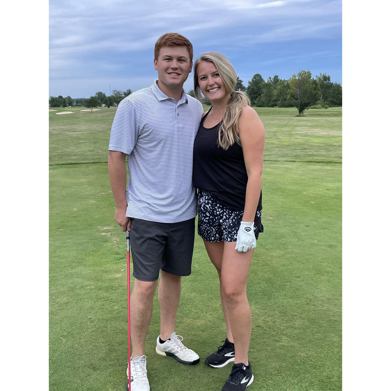 Our first golf date! Soon became one of our favorite things to do together