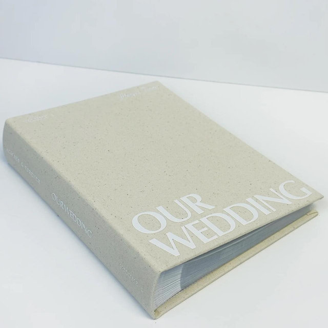 Wedding Photo Album in classic linen