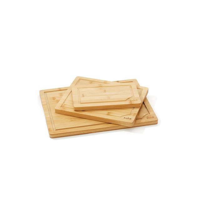 JoyJolt Bamboo Cutting Board Set, Wooden Cutting Boards for Kitchen Non Slip Wood Cutting Board Set