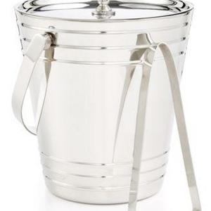 Martha Stewart Collection - Ice Bucket with Tongs, Created for Macy's