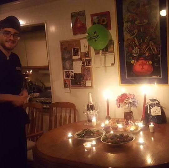 25'th birthday in our first apartment together
