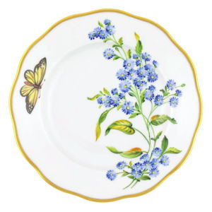 Herend American Wildflowers Salad Plate (Wood Aster)