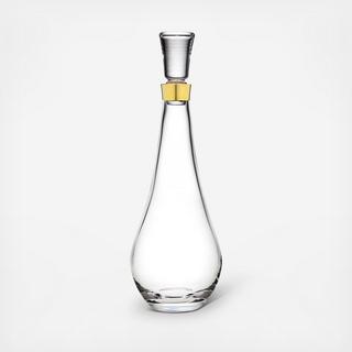 Molten Gold Banded Spirits Decanter