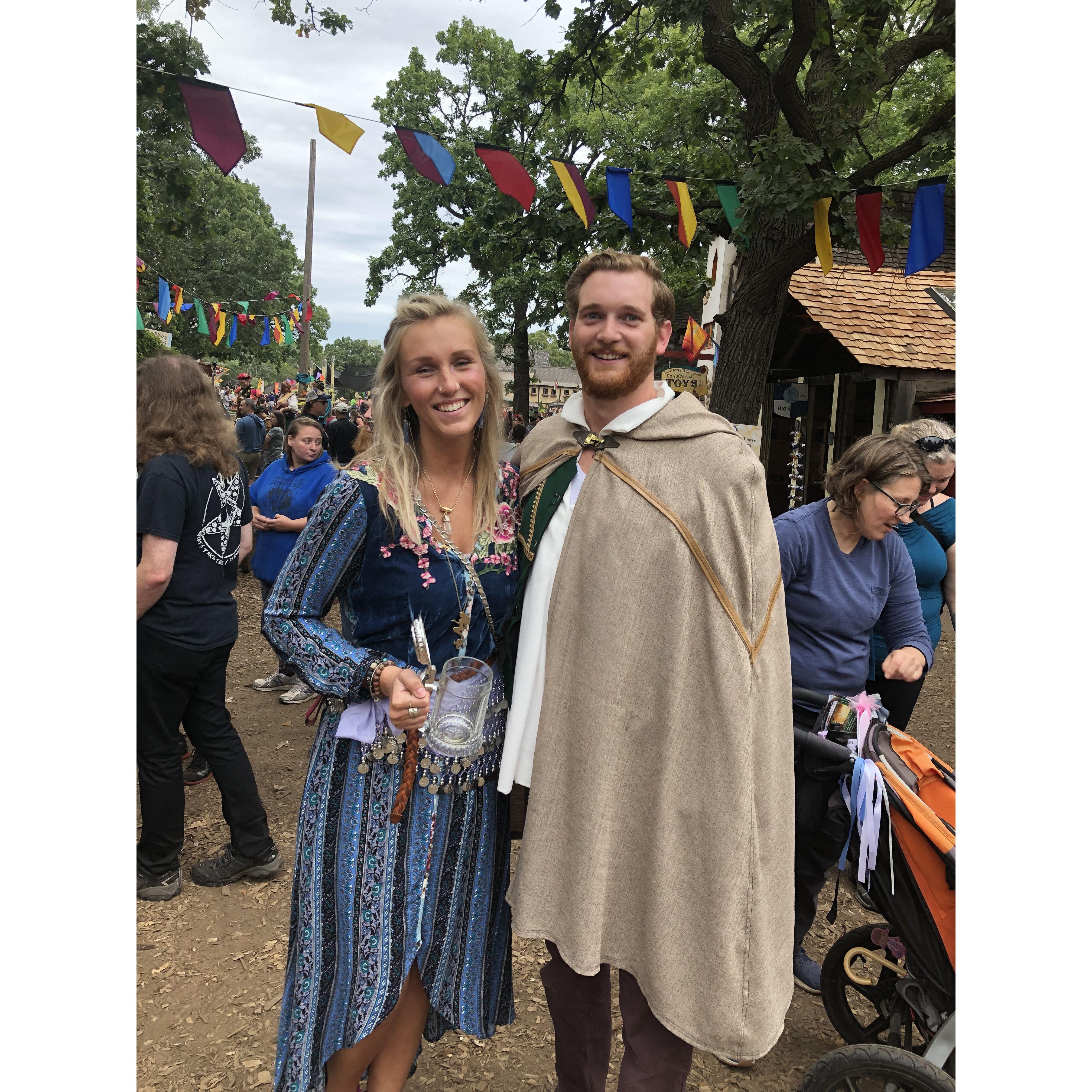 Embracing the dress code at the Ren Fest!
