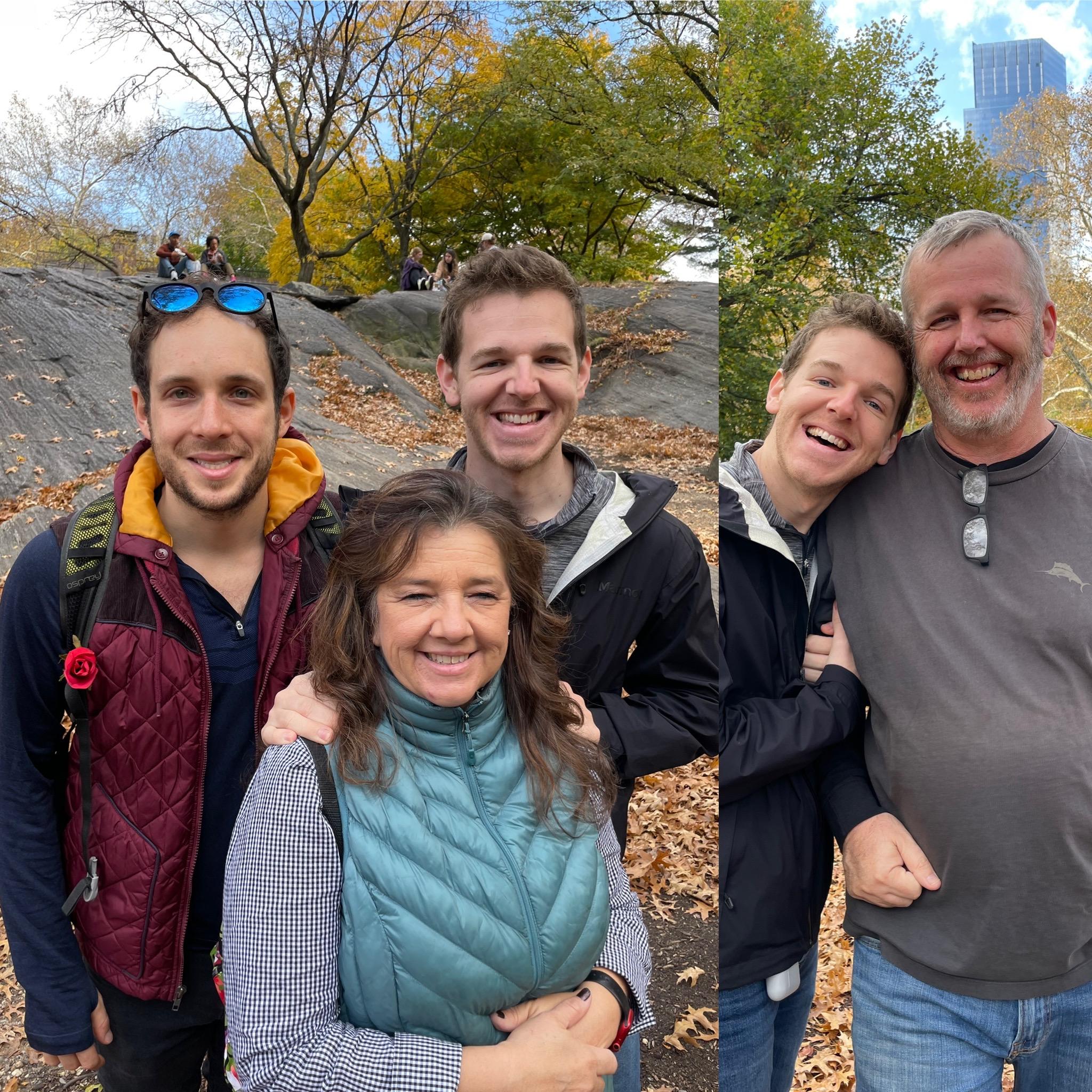 November 2021 - Central Park - How come it looks like no one in the Carleton family knows how to open their eyes?