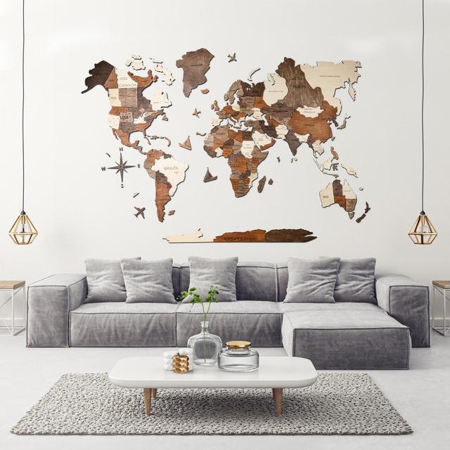 3D Wooden World Map by Enjoy The Wood 5th...