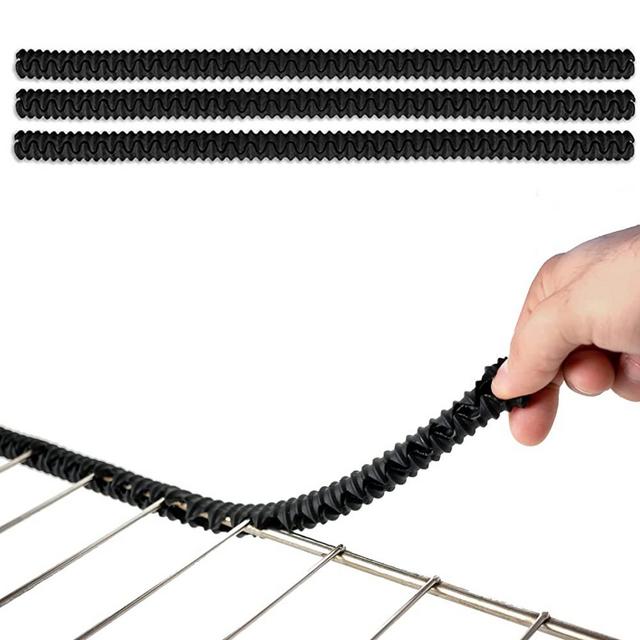 Silicone Oven Rack Guards by Linda’s Essentials (3 Pack) | Heat Resistance Silicone Oven Rack Shields Protects Against Burns and Scars | Oven Rack Protectors | 14 Inches Long