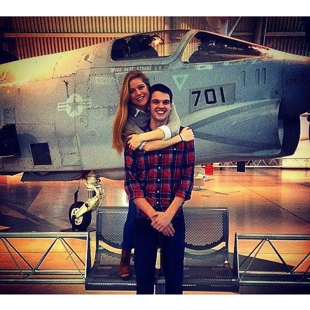 The Dulles Air and Space Museum, early in our relationship Circa 2014.
