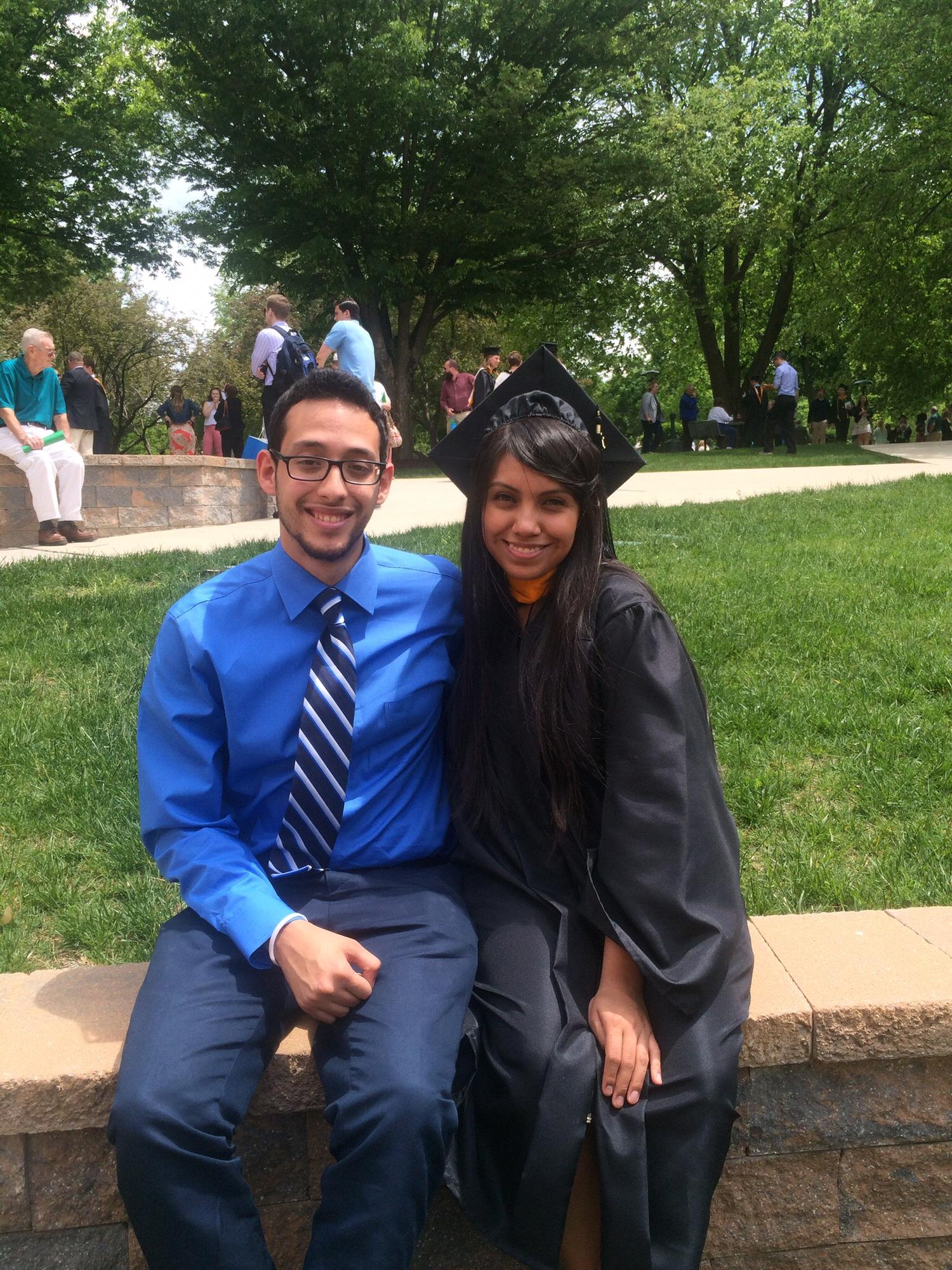 Cristal’s undergrad graduation.