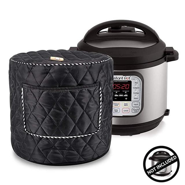 WERSEA Appliance Cover for 8 Quart Instant Pot and Electric Pressure Cooker with Front Pocket for Accessories
