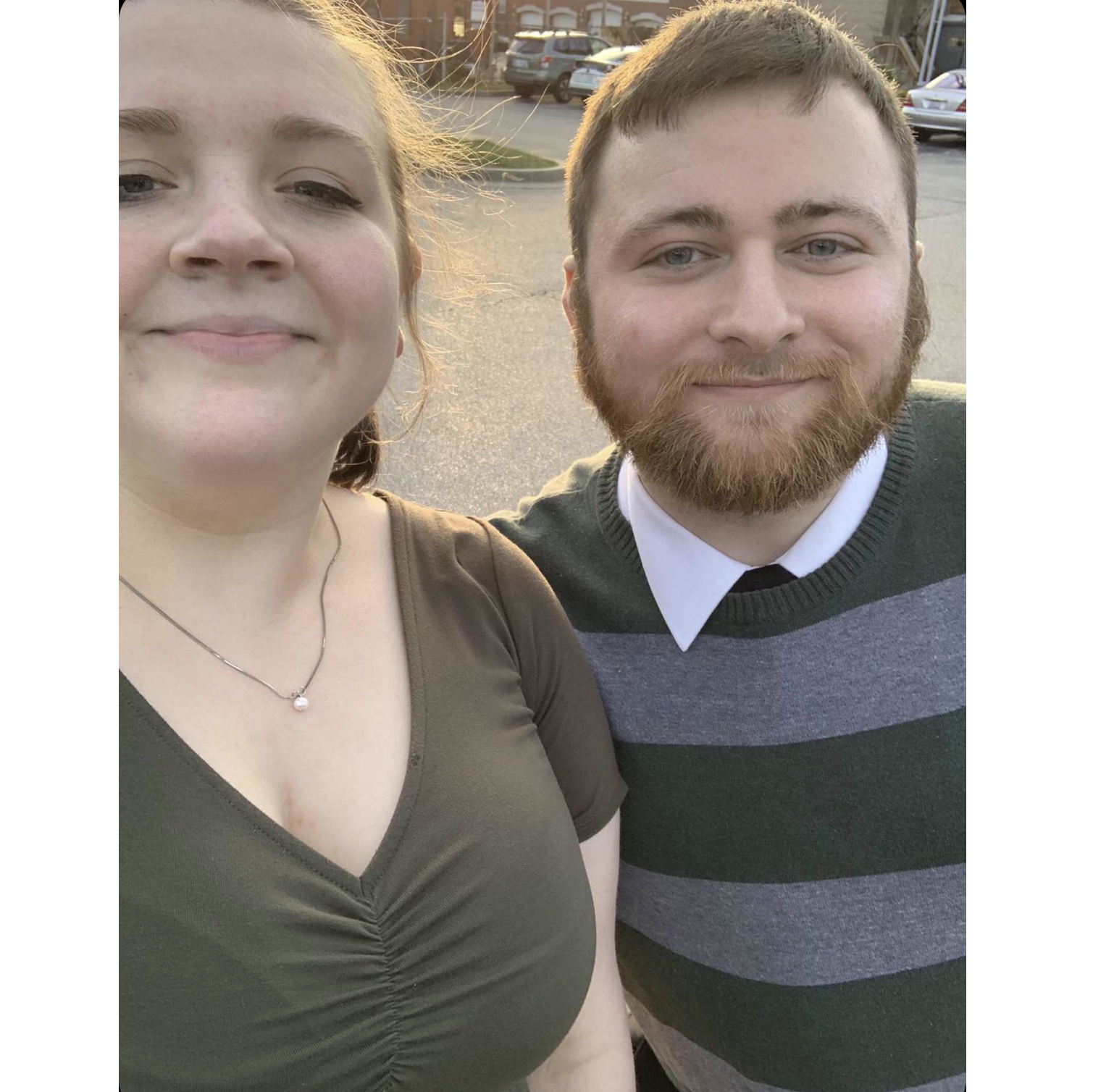 A picture we decided to take on our first date.