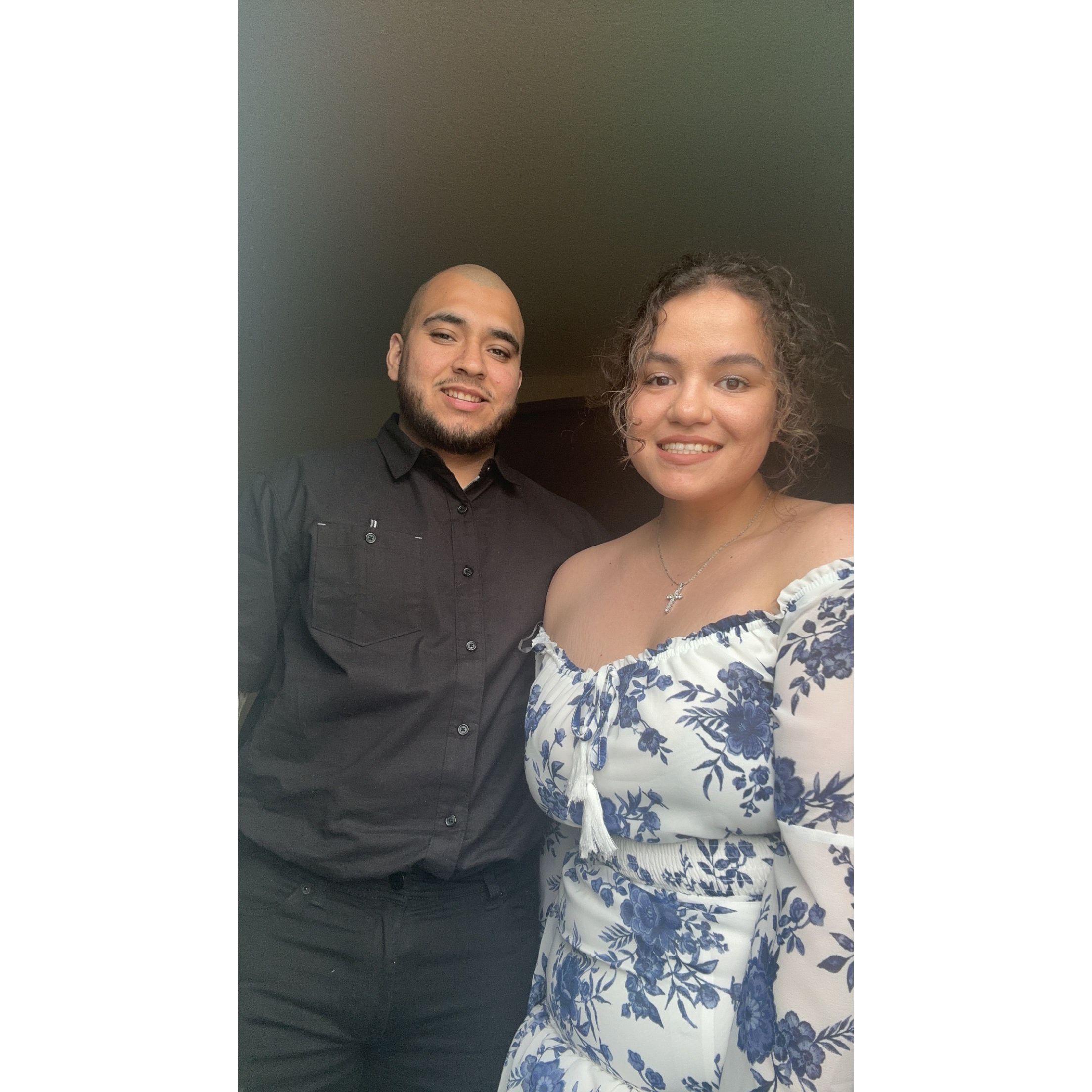 Ready for bridesmaid, Maria's Bachelors graduation