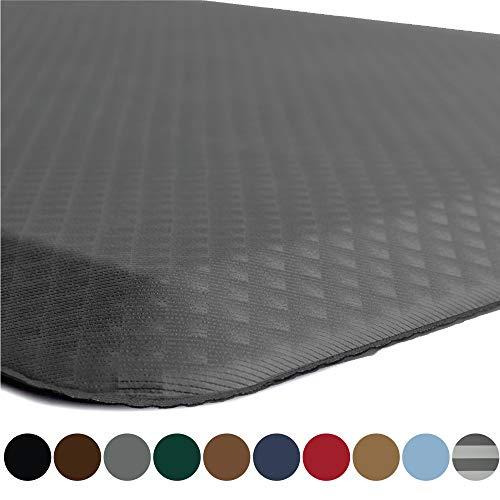 Kangaroo Original Standing Mat Kitchen Rug, Anti Fatigue Comfort Flooring, Phthalate Free, Commercial Grade Pads, Waterproof, Ergonomic Floor Pad for Office Stand Up Desk, 48x20, Charcoal