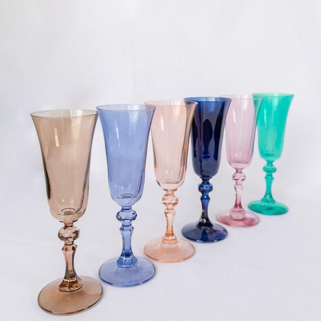 Estelle Colored Regal Flute - Set of 6 {Mixed Set}