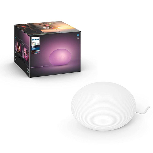 Philips Hue Flourish Table Lamp LED (Bluetooth Version, Compatible with Alexa, Google Assistant), White
