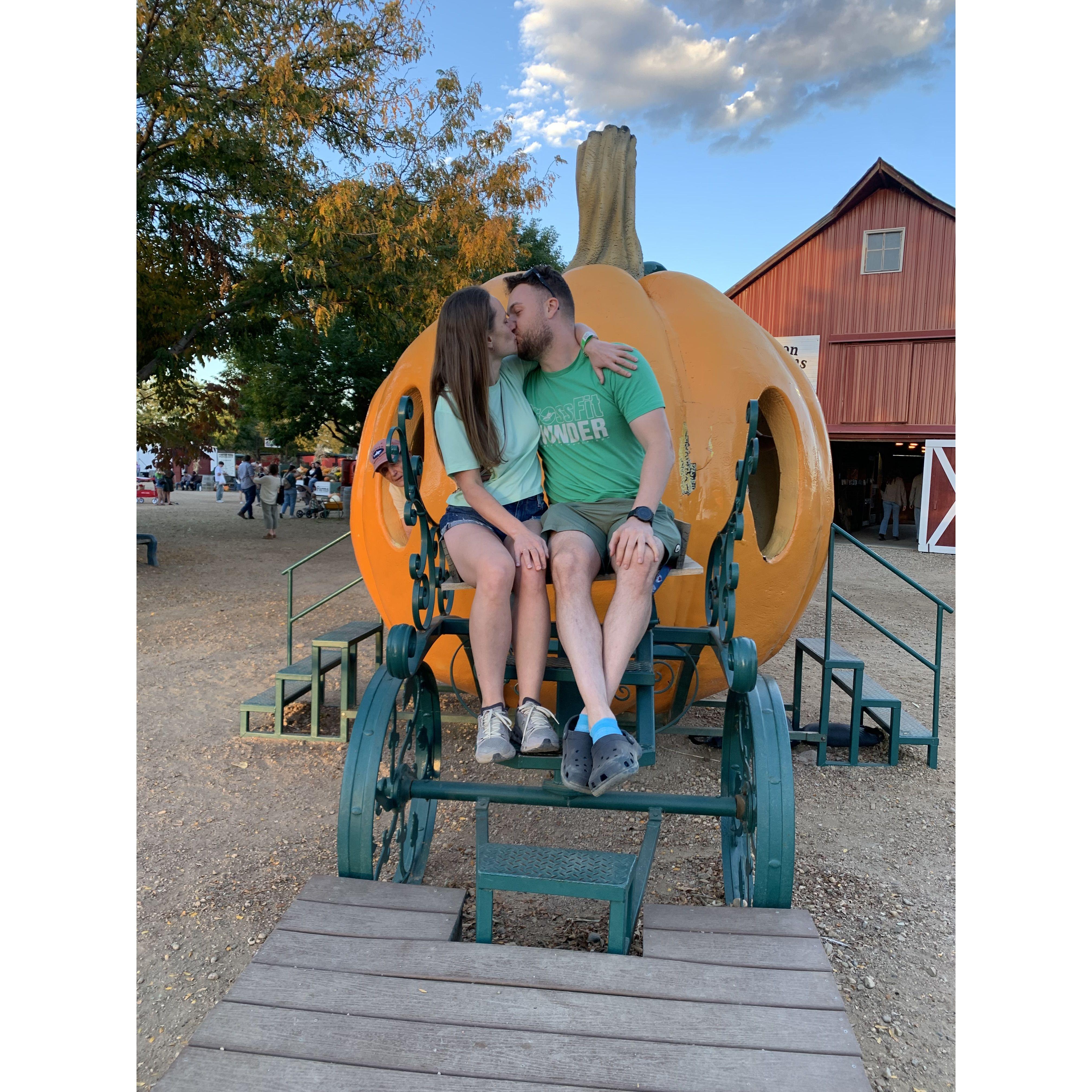 Ryan and I at Anderson Farms for pumpkin picking with the fam!