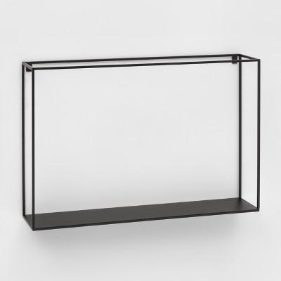 24&#34; x 16&#34; Metal Wall Shelf Black - Project 62&#8482;