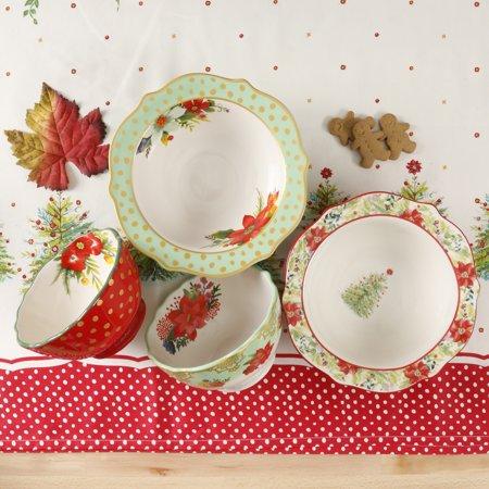 The Pioneer Woman Holiday Bowls, Set of 4