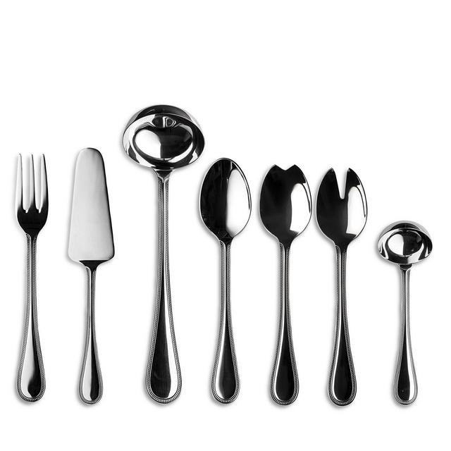 Mepra Perla Shiny Stainless Steel 7 Piece Serving Set
