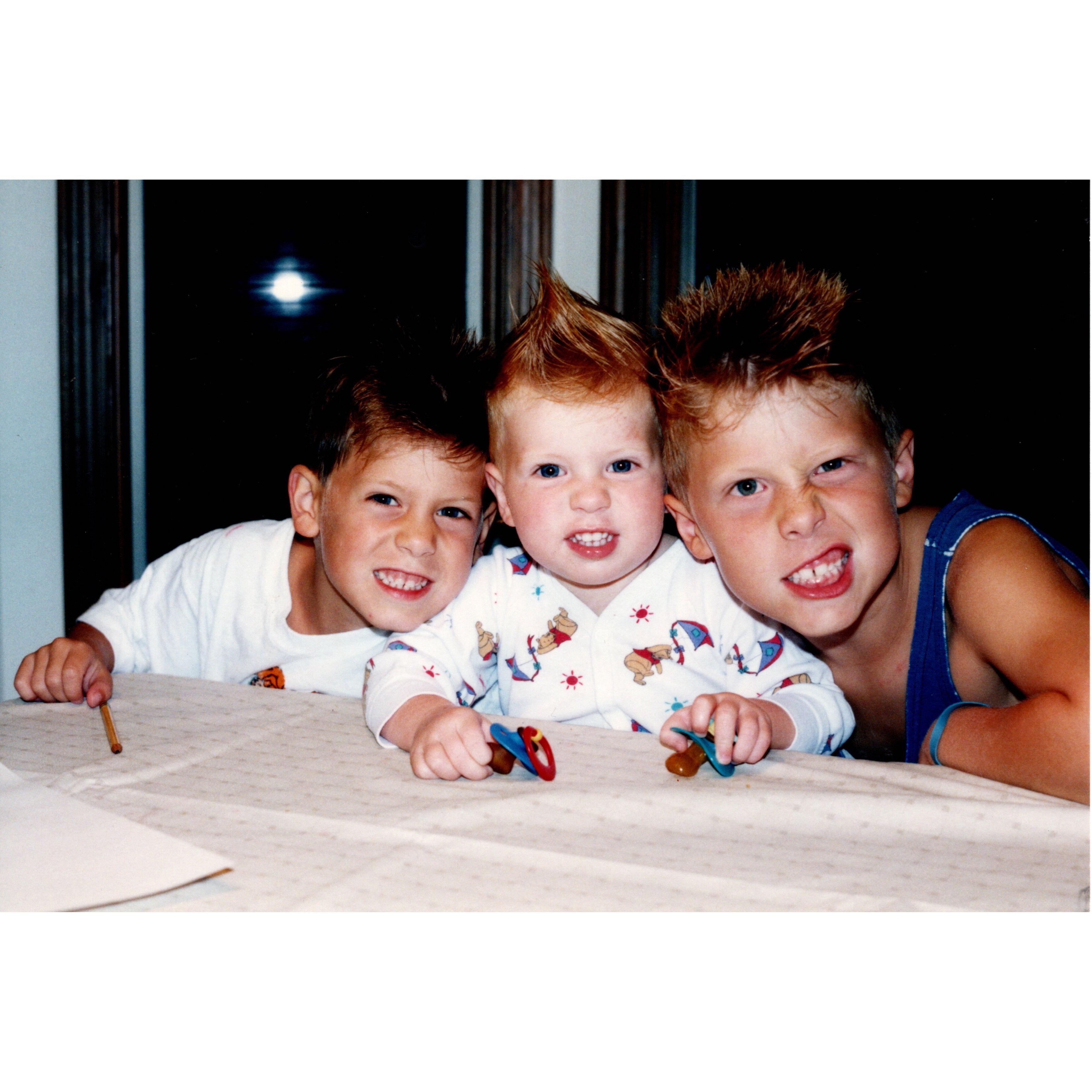 The Ford Boys as kids (Justin, Blake & Jordan)