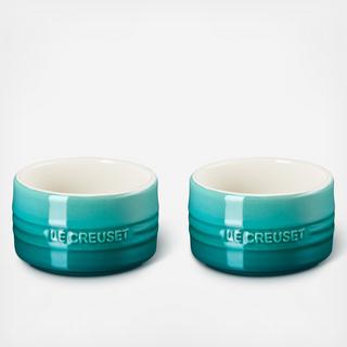 Round Ramekin Straight Wall, Set of 2