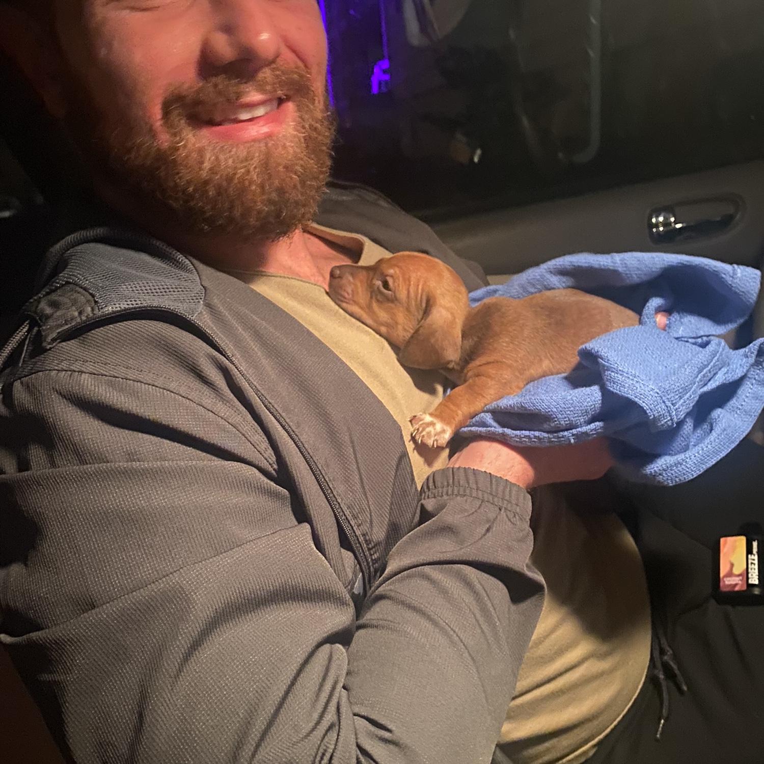 1st time meeting Finn and bringing him home