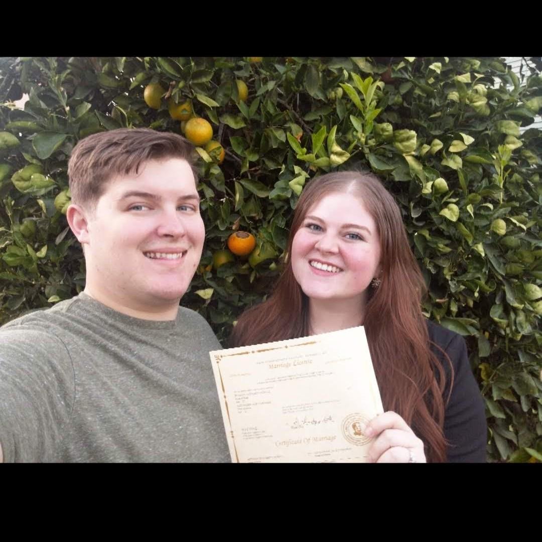 Right After We Got Our Marriage License! - November 12th, 2019