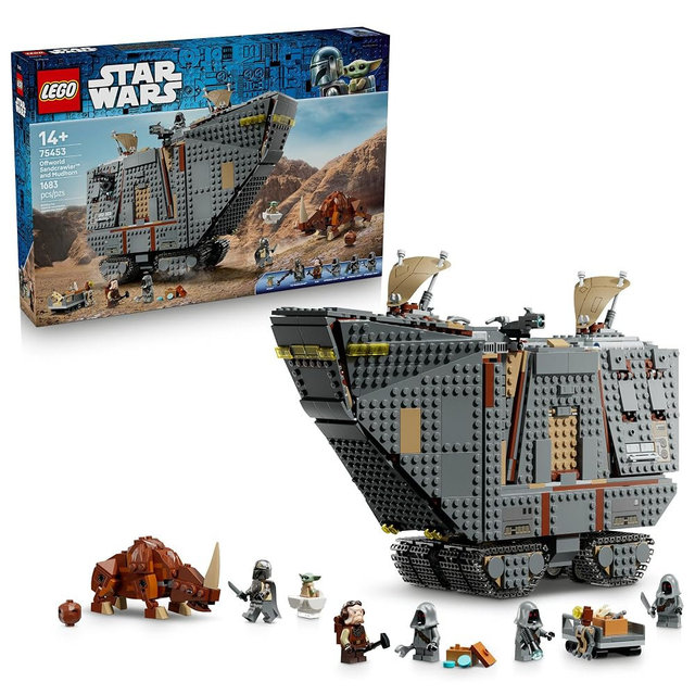 LEGO Star Wars Offworld Sandcrawler and Mudhorn - Building Set for Boys & Girls, Ages 14+ - Star Wars Toy with 5 Minifigures - Gift for Teens - 75453