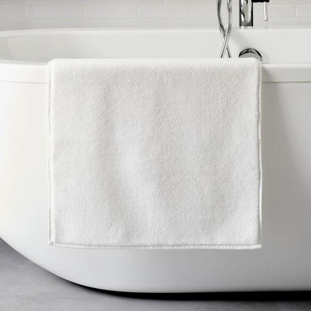 Organic Luxe Fibrosoft Bath Mat, 20"x34", White
