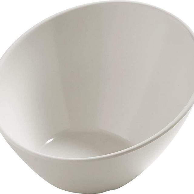 Carlisle 5554437 Balsam Melamine Angled Salad Bowl, 26 fl. oz, Bavarian Cream