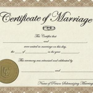 Cost of our certificate - who's buying our marriage?!