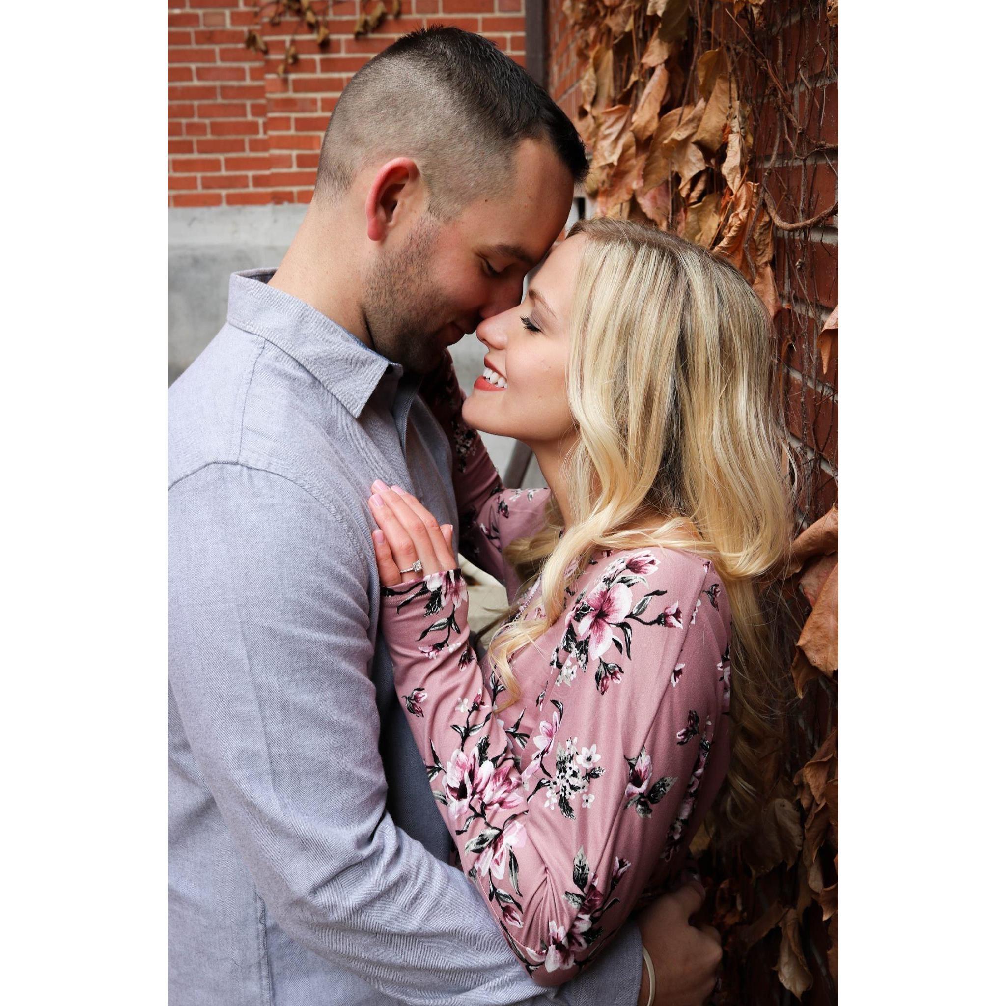 Engagement photos. November 2018. @ Illinois State University.