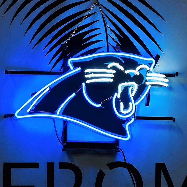 Queen Sense 20"x16" Panther Neon Sign Light Lamp with HD Vivid Printing Tech Artwork A120CPLVVD