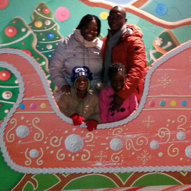 Enjoying our time with the niece and nephew.  (Gloria & Aidan)