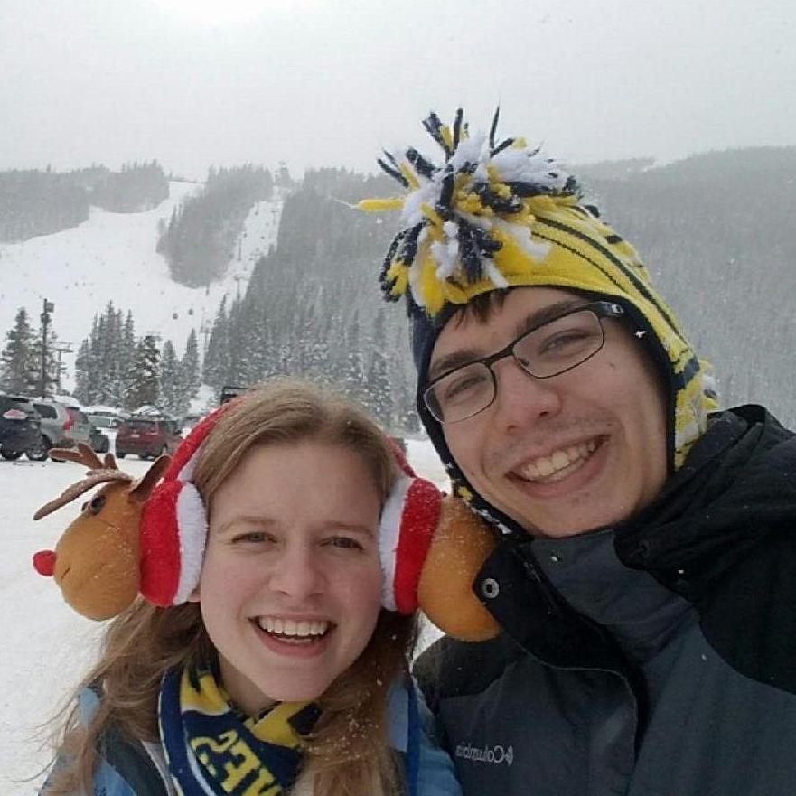 During the colder weather we can both be found rocking fun winter attire to keep us warm.
