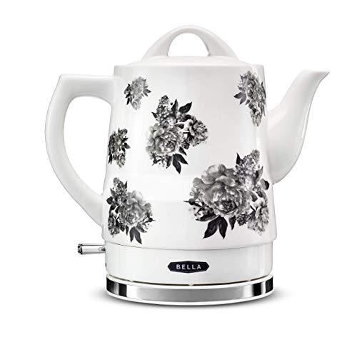 BELLA 14746 Electric Tea Kettle, 1.5 LITER, Black Floral