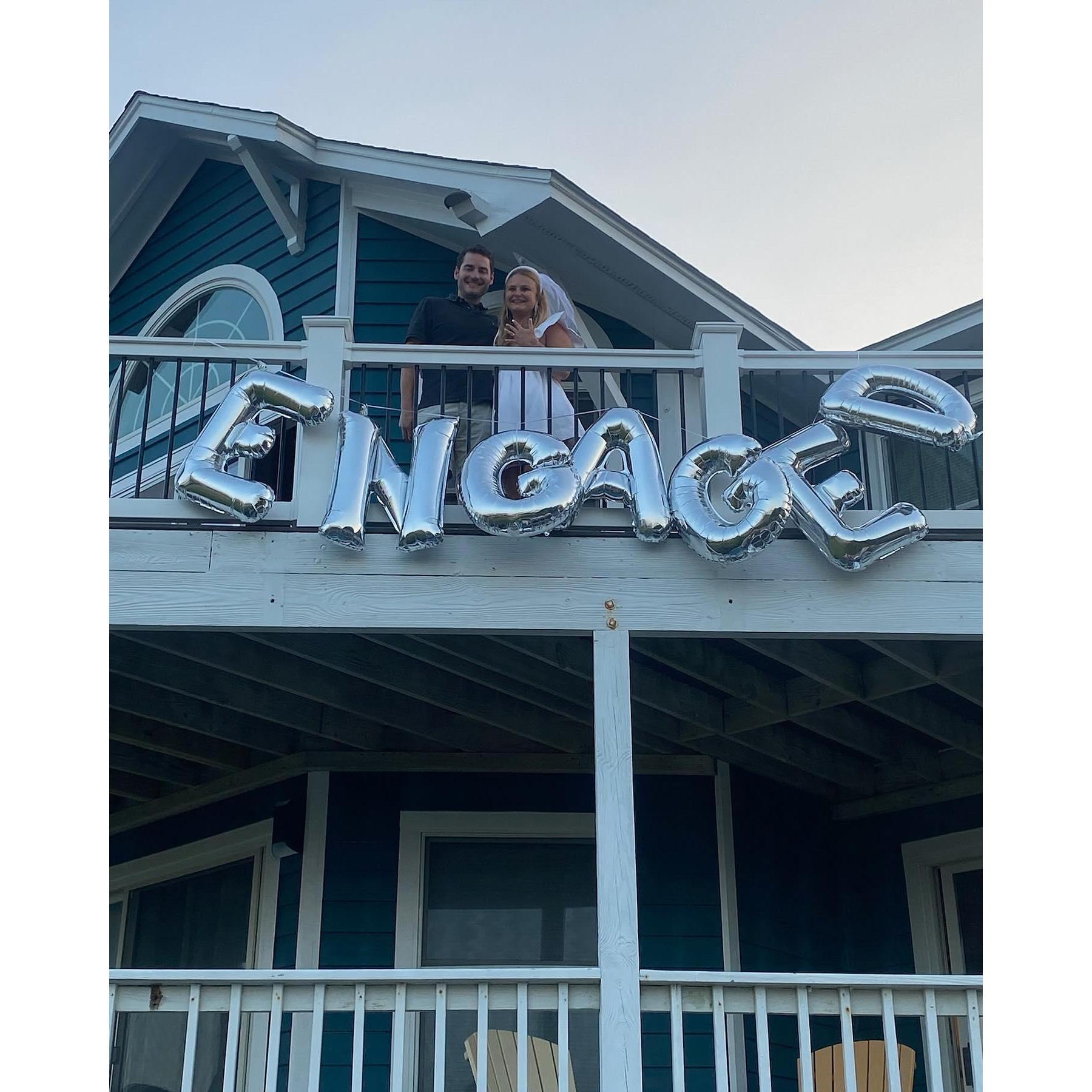 Erin and Connor's friends threw an engagement party for the couple following Connor's beach proposal!