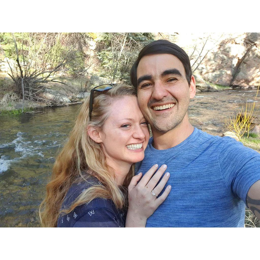 May 12, 2019 - We're engaged! Khaled took Lexxi on a hike, had an exquisite picnic on the mountain top, and proposed at the end on the banks of a beautiful bubbling river.