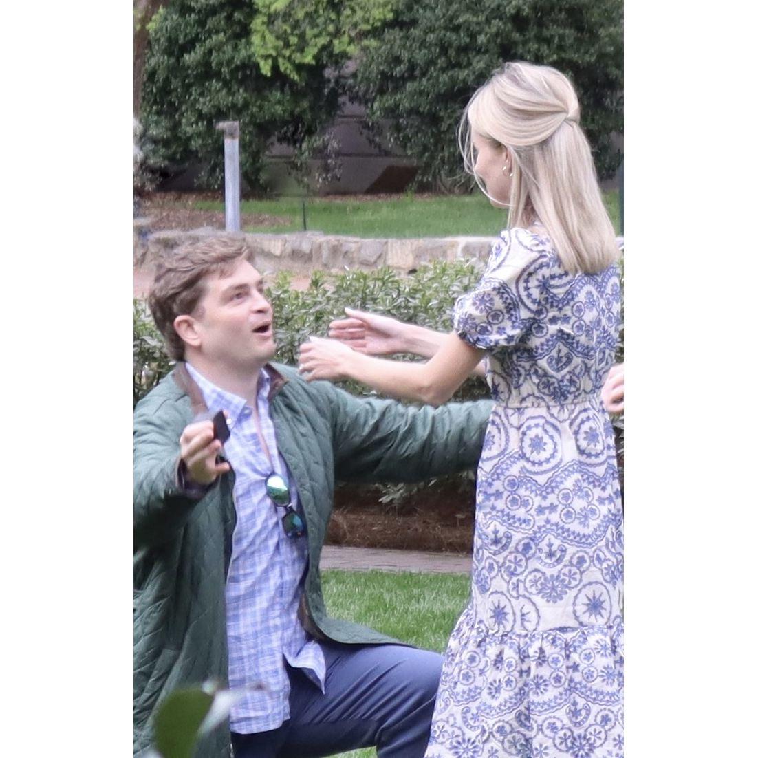 April 8, 2022
This very morning, Conor had an extensive interview for a dream job (which he got!). Hours later he asked the most important question of his life. His face of joy and relief says it all!