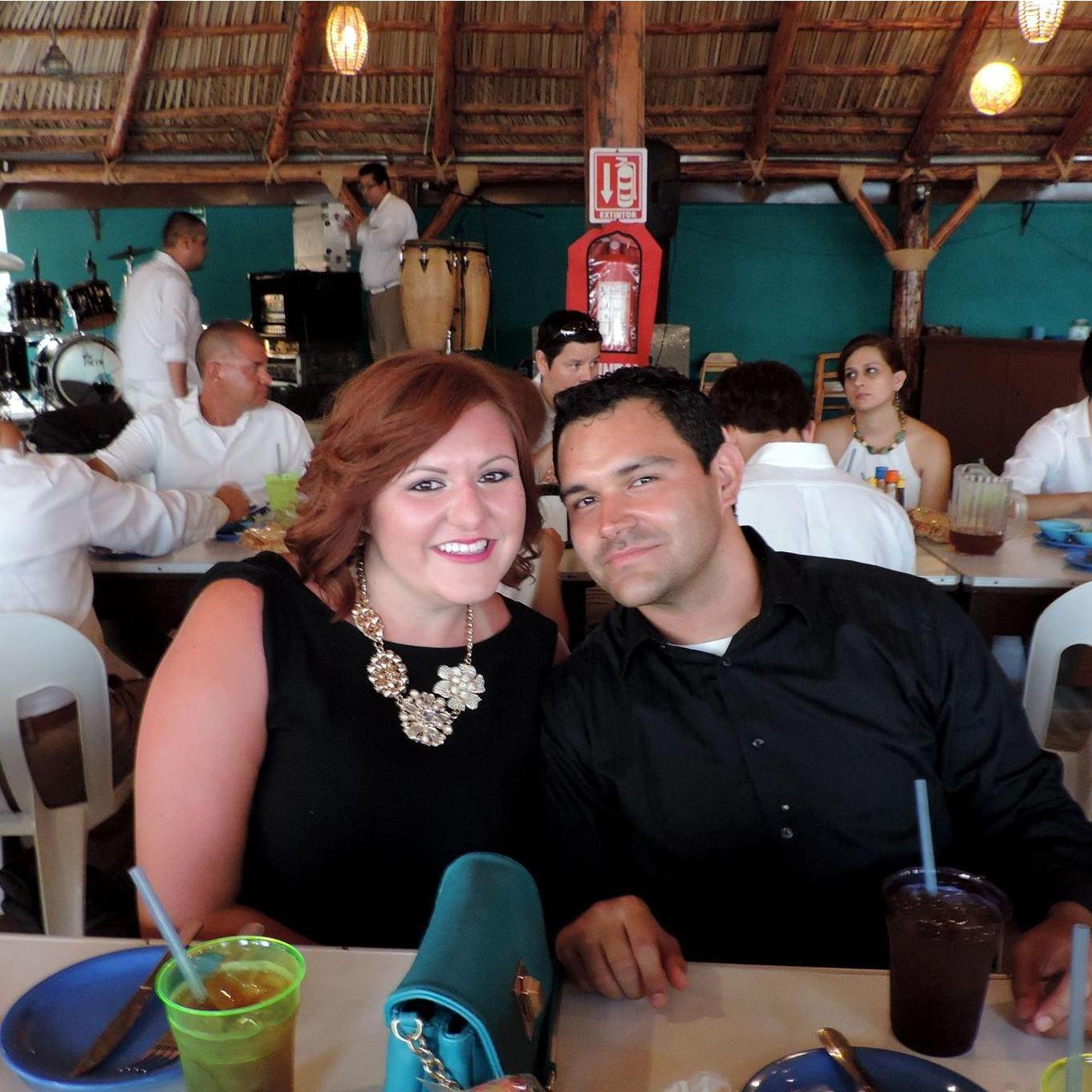 This was taken during Johana's family reunion celebrating her nana and tata's 50th Wedding Anniversary. Abel went on vacation with the family after only a month of dating, gutsy!