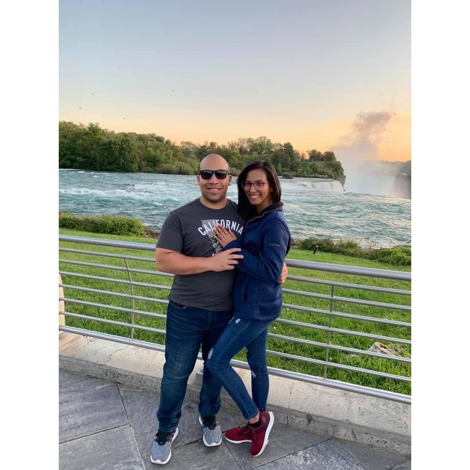 Nick popped the question in their favorite place, THE NIAGARA FALLS